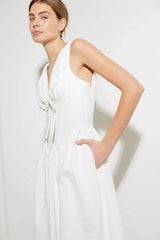 FANCIFUL ESCAPES WOVEN MIDI DRESS - Flying Tomato - Flyclothing LLC