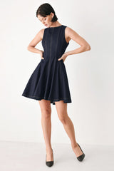 CLASSICAL BALLET DENIM MINI DRESS
