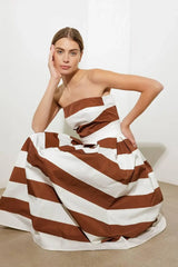 EVERYDAY HUSTLE RUST WOVEN MIDI DRESS - Flying Tomato - Flyclothing LLC