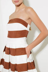 EVERYDAY HUSTLE RUST WOVEN MIDI DRESS - Flying Tomato - Flyclothing LLC