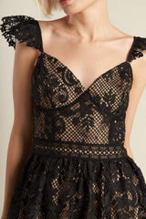 KNOW YOU BETTER LACE WOVEN MIDI DRESS - Flying Tomato - Flyclothing LLC