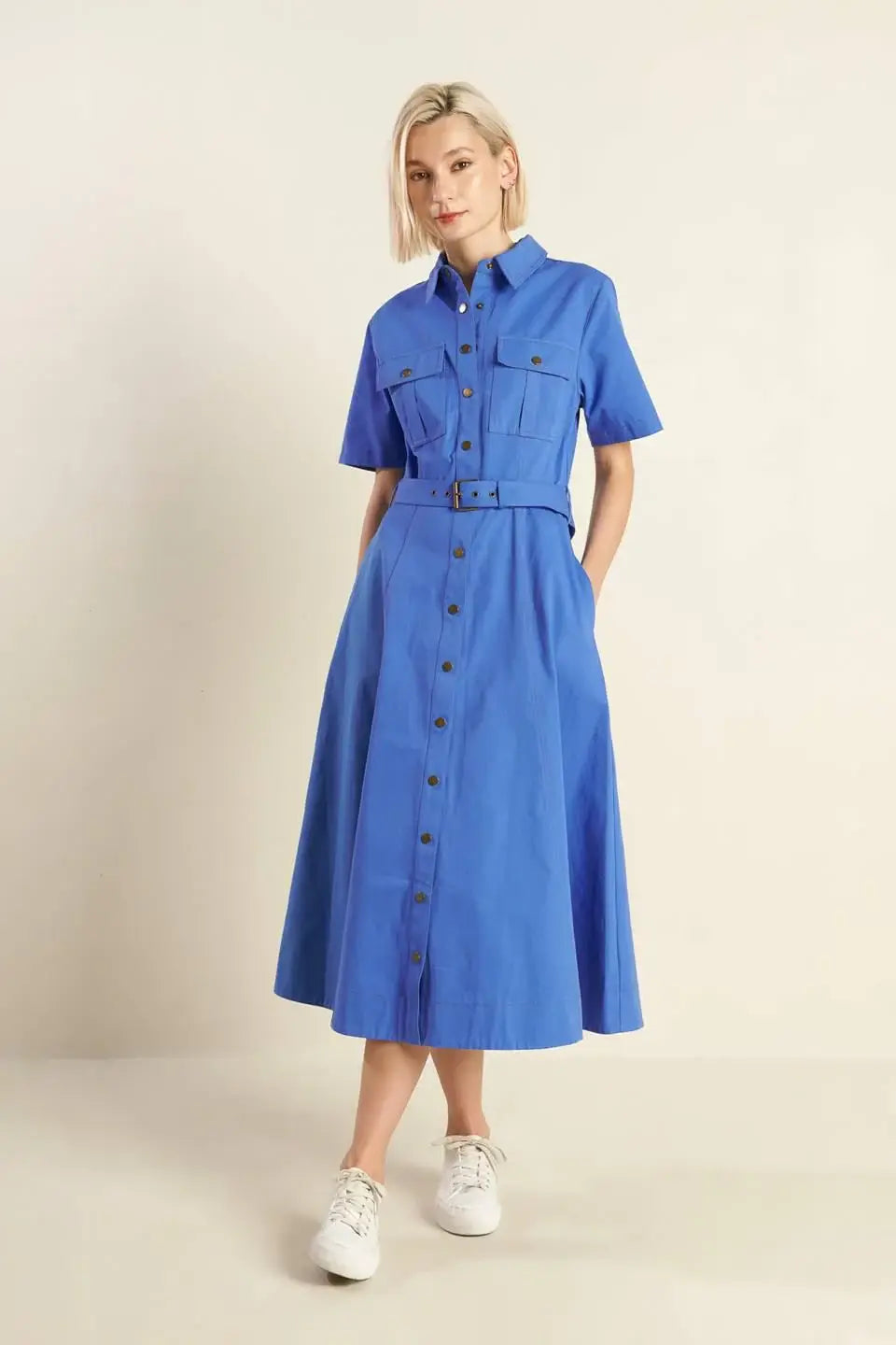 SOUL ON FIRE WOVEN MIDI DRESS - Flying Tomato - Flyclothing LLC