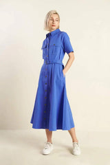 SOUL ON FIRE WOVEN MIDI DRESS - Flying Tomato - Flyclothing LLC