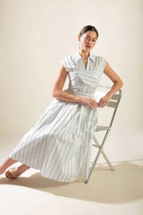 INCREDIBLY SENSATIONAL WOVEN MIDI DRESS - Flying Tomato - Flyclothing LLC