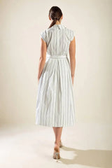 INCREDIBLY SENSATIONAL WOVEN MIDI DRESS - Flying Tomato - Flyclothing LLC