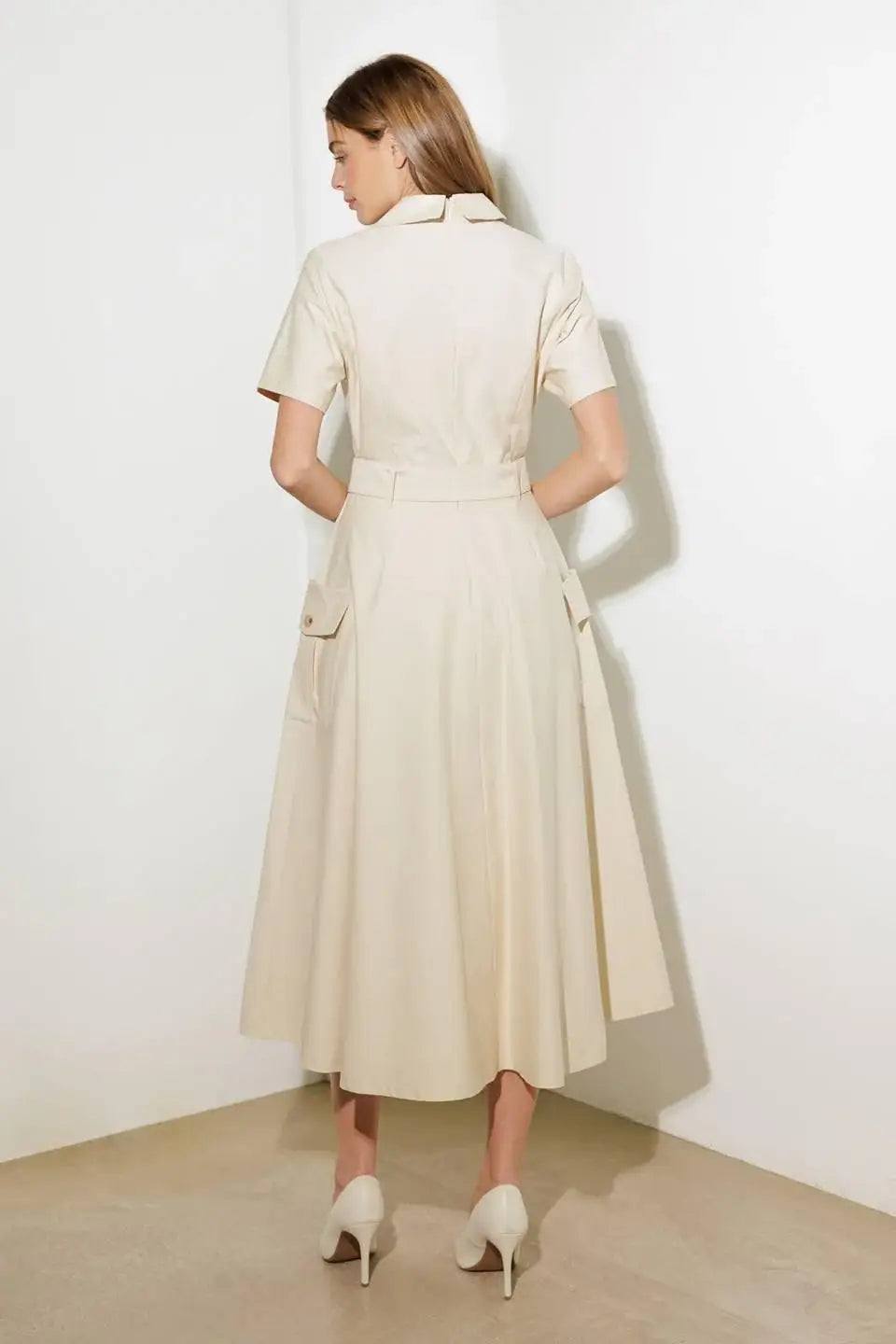 LOST IN THE STARS WOVEN MIDI DRESS - Flying Tomato - Flyclothing LLC