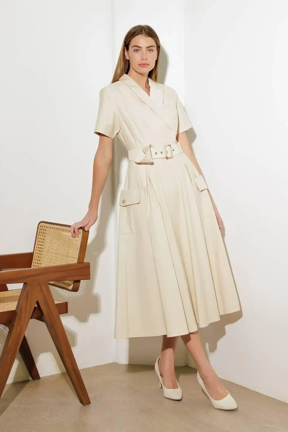 LOST IN THE STARS WOVEN MIDI DRESS - Flying Tomato - Flyclothing LLC