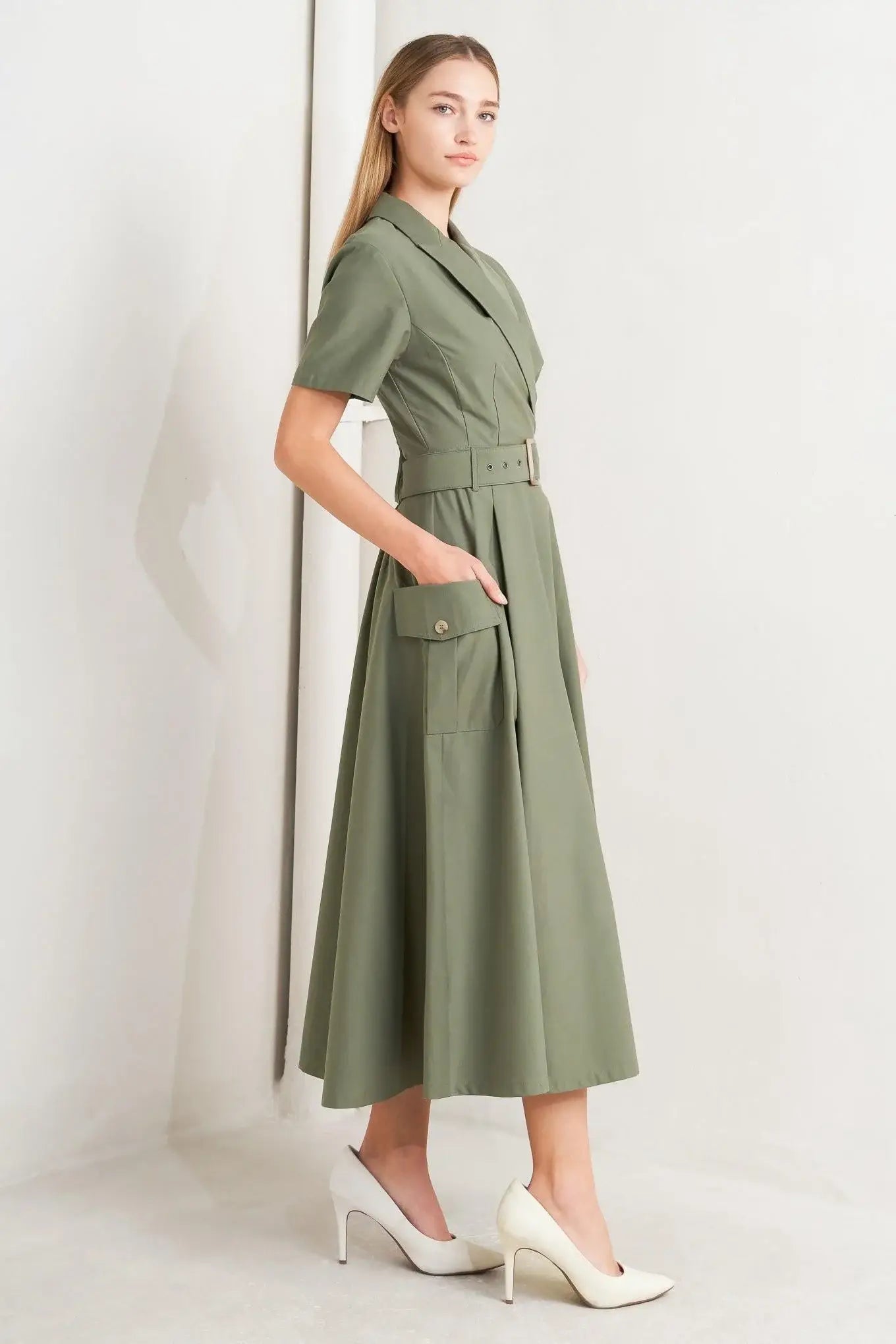 LOST IN THE STARS WOVEN MIDI DRESS - Flying Tomato - Flyclothing LLC