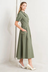 LOST IN THE STARS WOVEN MIDI DRESS - Flying Tomato - Flyclothing LLC