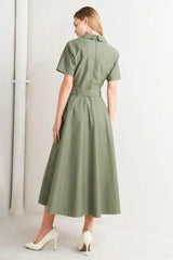 LOST IN THE STARS WOVEN MIDI DRESS - Flying Tomato - Flyclothing LLC