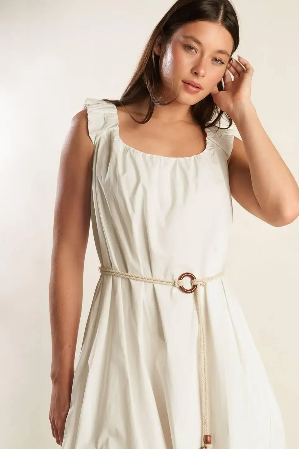 RIVERSIDE SIPS WOVEN MIDI DRESS - Flying Tomato - Flyclothing LLC