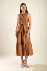 EVERYTHING I WANT WOVEN MIDI DRESS - Flying Tomato - Flyclothing LLC