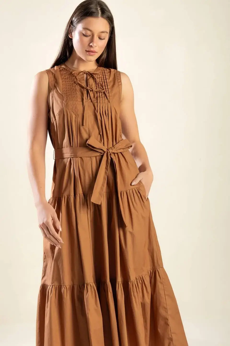 EVERYTHING I WANT WOVEN MIDI DRESS - Flying Tomato - Flyclothing LLC