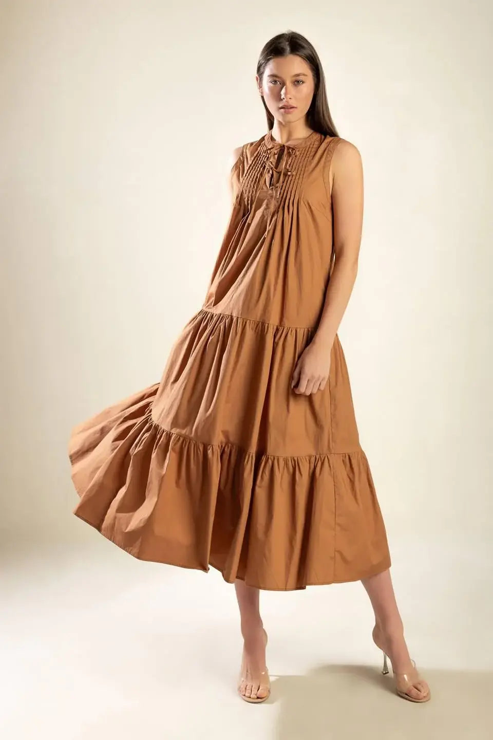 EVERYTHING I WANT WOVEN MIDI DRESS - Flying Tomato - Flyclothing LLC