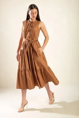 EVERYTHING I WANT WOVEN MIDI DRESS - Flying Tomato - Flyclothing LLC