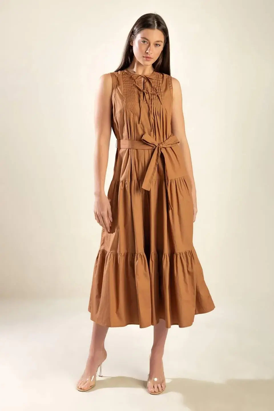 EVERYTHING I WANT WOVEN MIDI DRESS - Flying Tomato - Flyclothing LLC