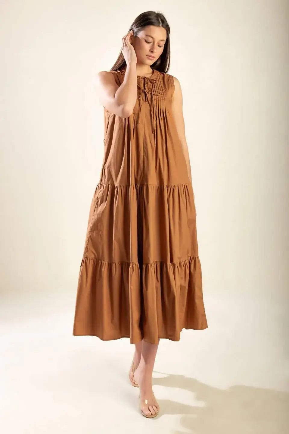 EVERYTHING I WANT WOVEN MIDI DRESS - Flying Tomato - Flyclothing LLC