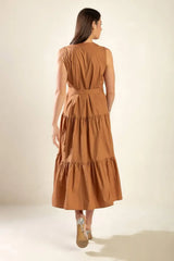 EVERYTHING I WANT WOVEN MIDI DRESS - Flying Tomato - Flyclothing LLC