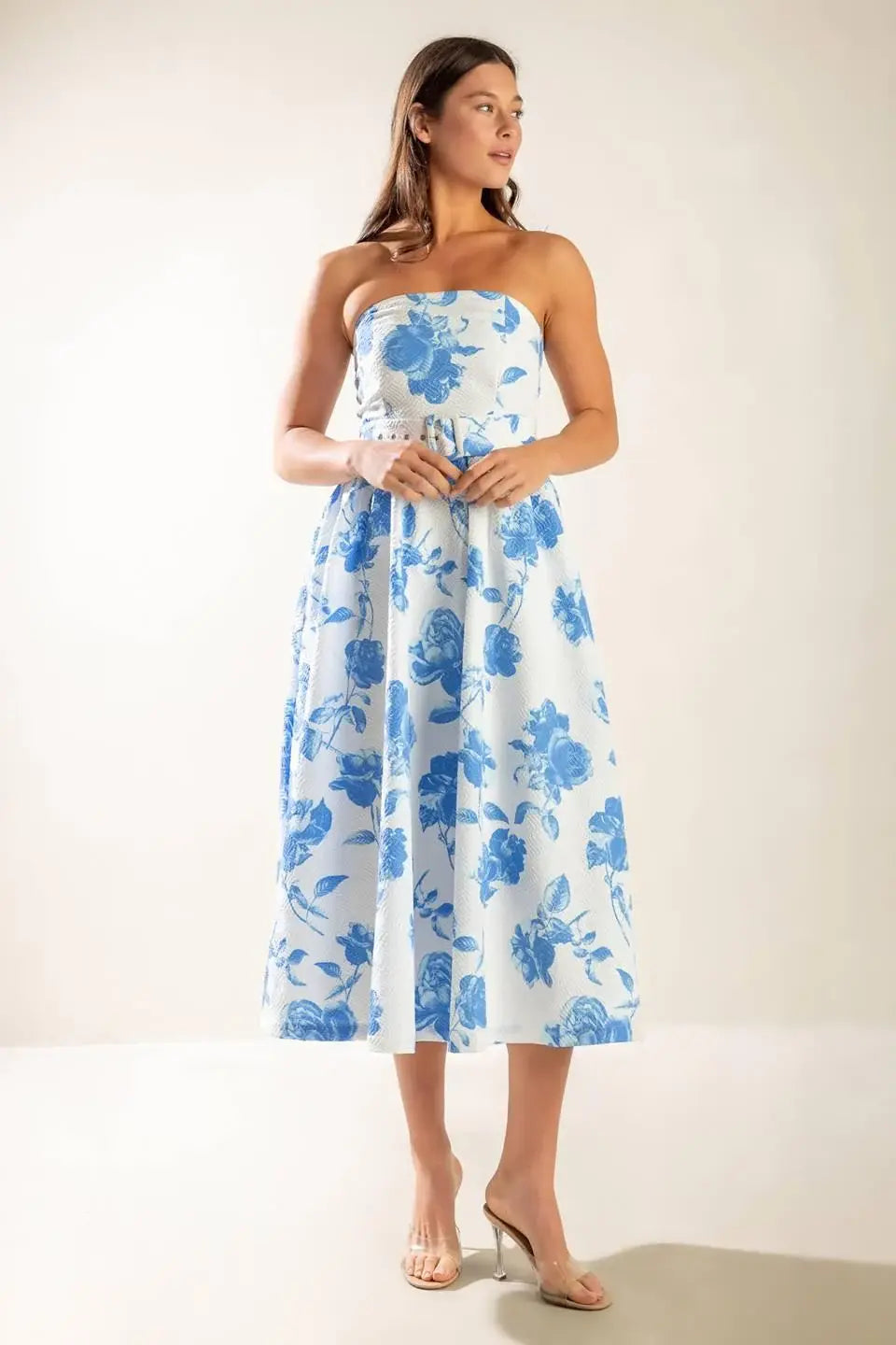 HONESTLY LOVE WOVEN MIDI DRESS - Flying Tomato - Flyclothing LLC