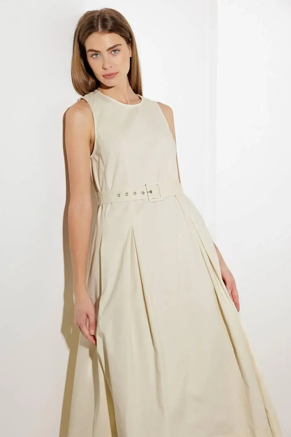 OVER THE WATERS WOVEN MIDI DRESS - Flying Tomato - Flyclothing LLC