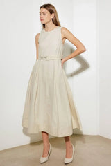 OVER THE WATERS WOVEN MIDI DRESS - Flying Tomato - Flyclothing LLC