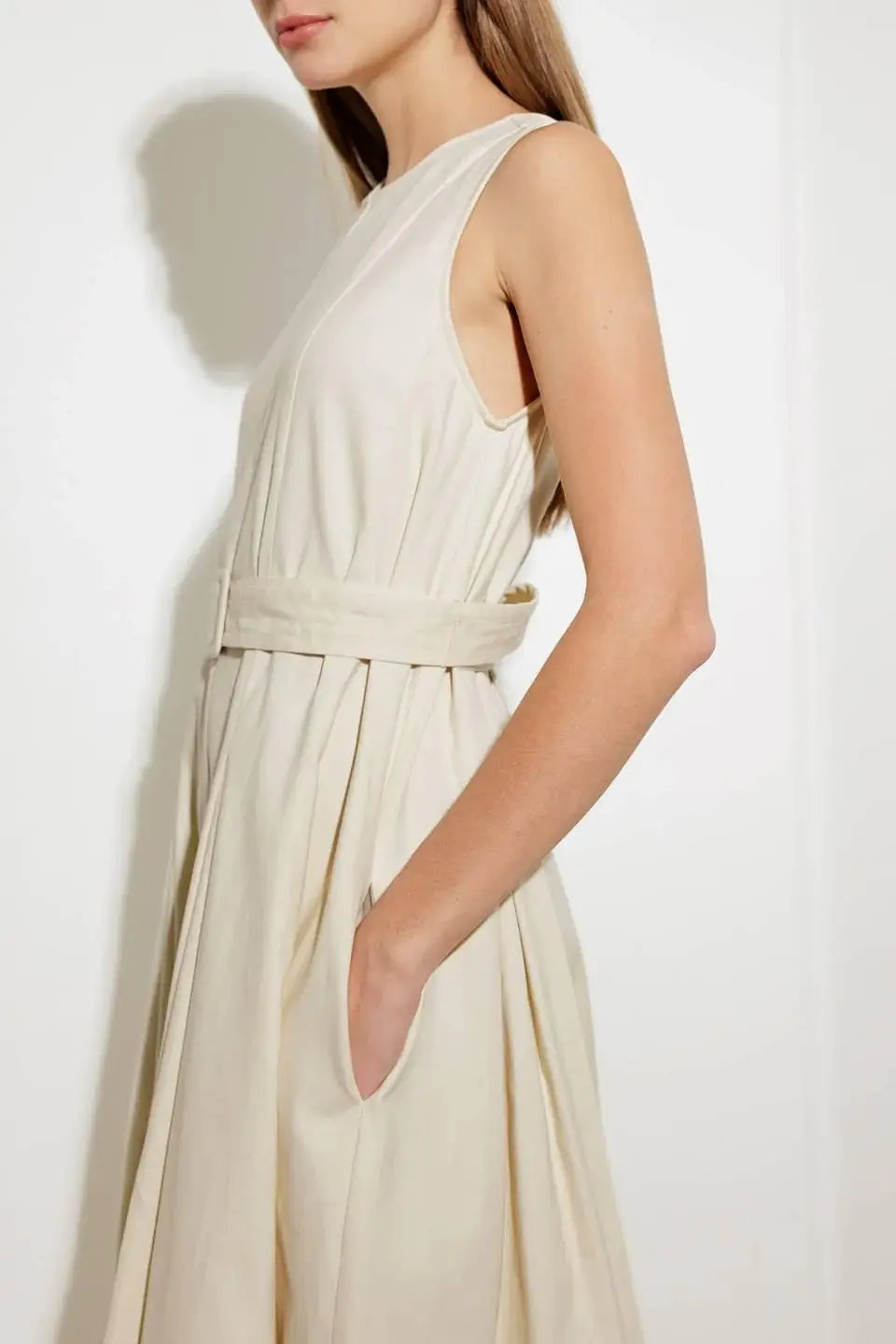 OVER THE WATERS WOVEN MIDI DRESS - Flying Tomato - Flyclothing LLC