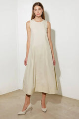 OVER THE WATERS WOVEN MIDI DRESS - Flying Tomato - Flyclothing LLC