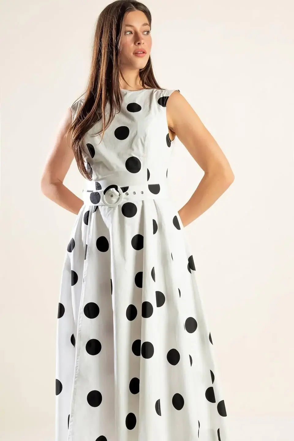 ECHOING FJORD WOVEN MIDI DRESS - Flying Tomato - Flyclothing LLC