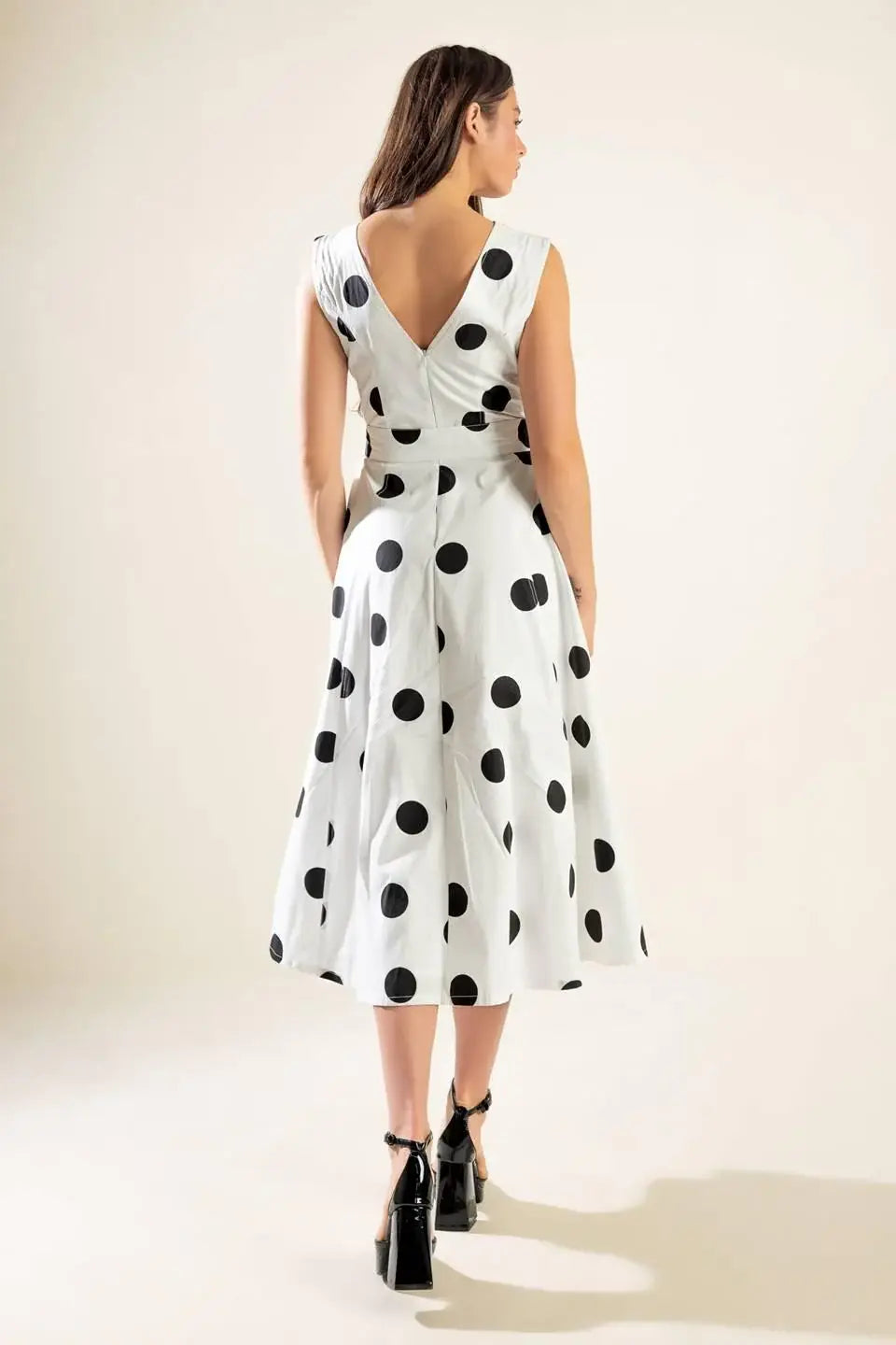ECHOING FJORD WOVEN MIDI DRESS - Flying Tomato - Flyclothing LLC