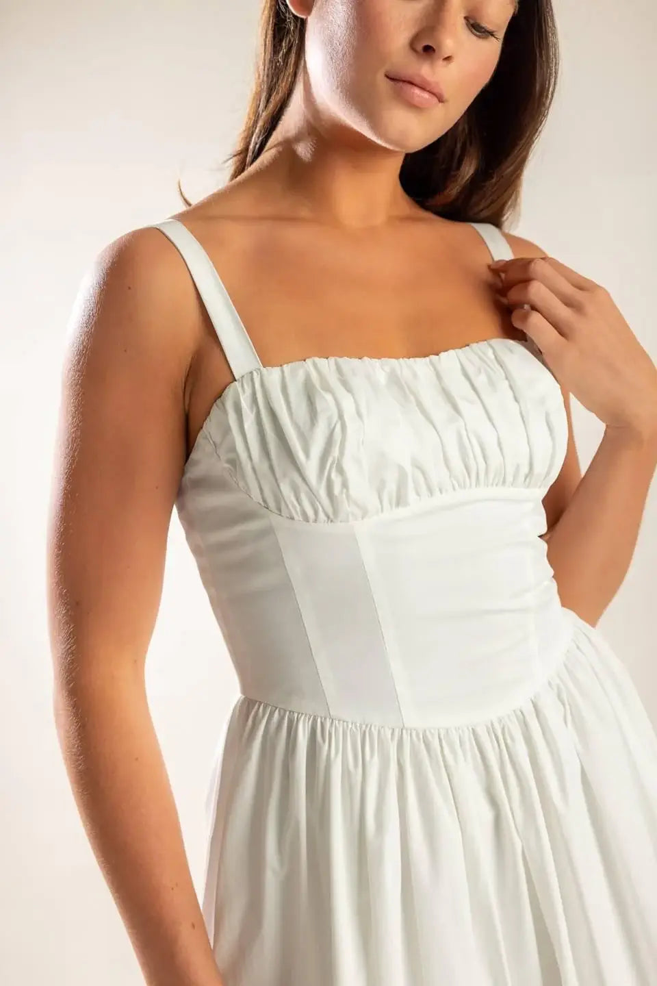 EASILY LOVED WOVEN MIDI DRESS - Flying Tomato - Flyclothing LLC