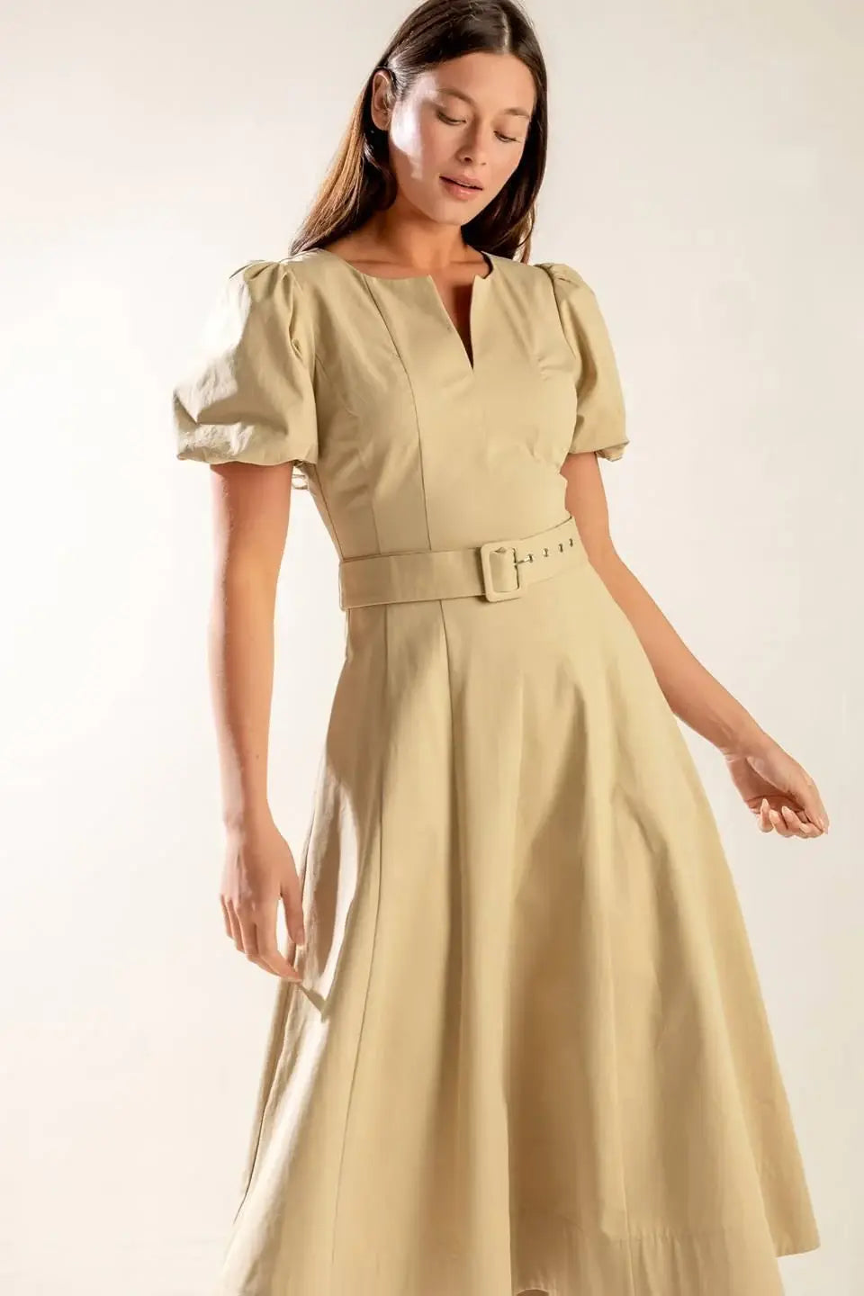 SUNLIT SOIREE WOVEN MIDI DRESS - Flying Tomato - Flyclothing LLC
