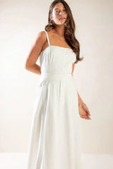 LET'S GO FOR A WALK WOVEN MIDI DRESS - Flying Tomato - Flyclothing LLC