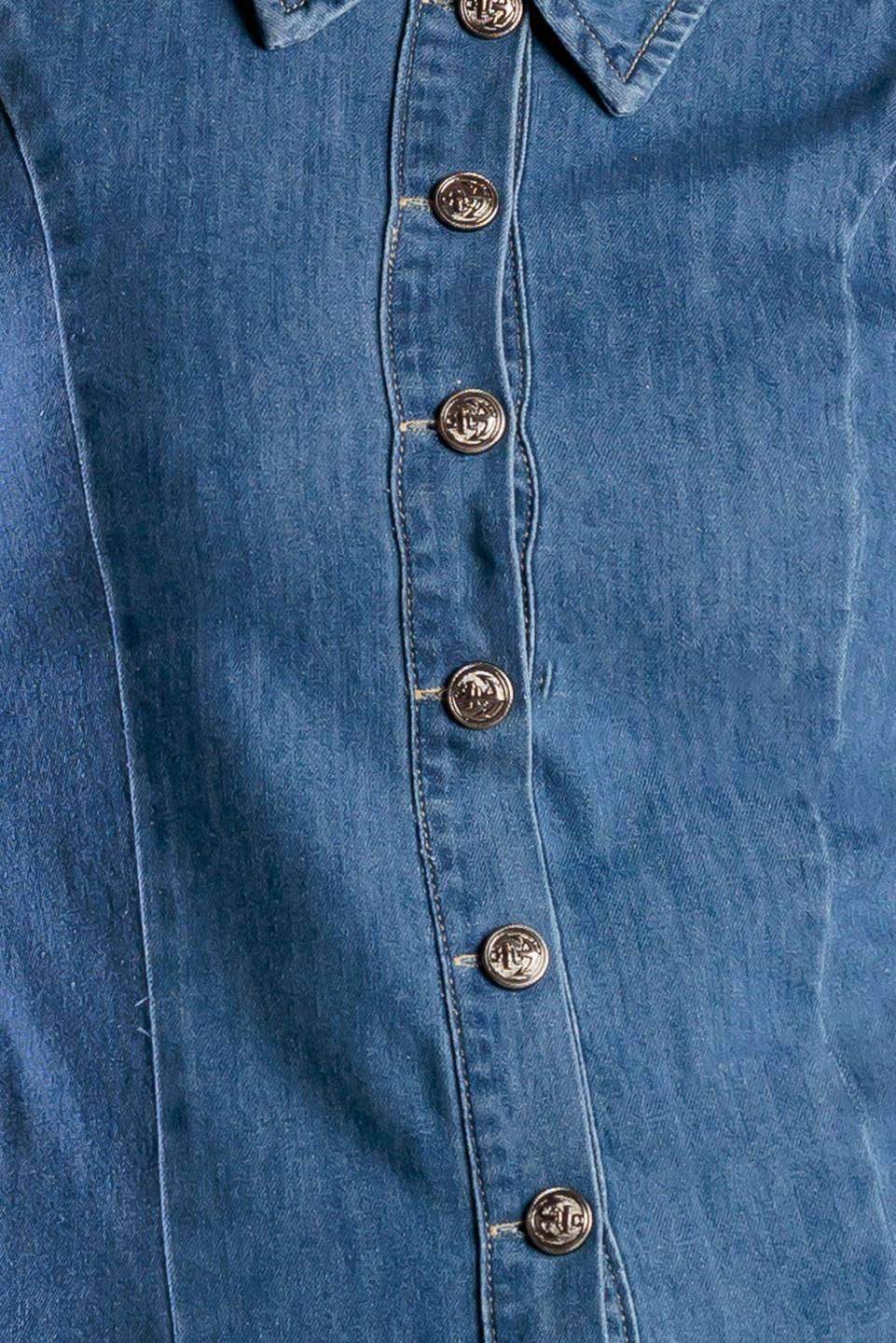 WHERE I WANT TO BE DENIM MINI DRESS - Flying Tomato - Flyclothing LLC