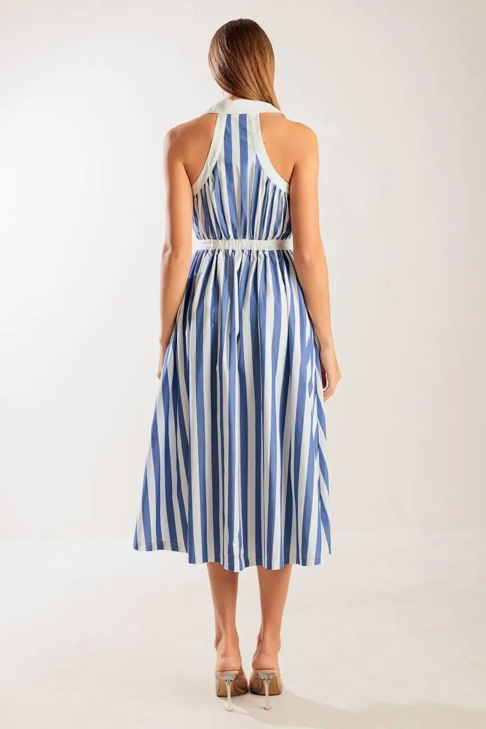 WAIT FOR IT WOVEN MIDI DRESS - Flying Tomato - Flyclothing LLC