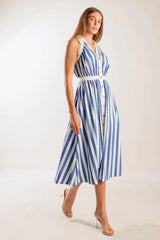 WAIT FOR IT WOVEN MIDI DRESS - Flying Tomato - Flyclothing LLC