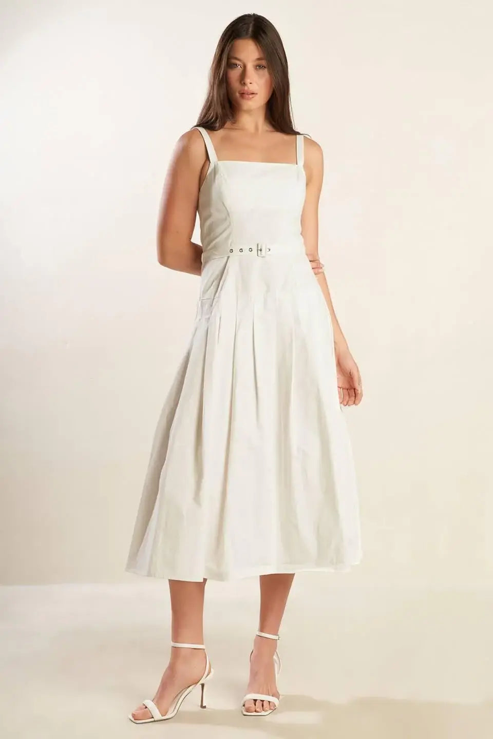 SHAY LANTANA WOVEN MIDI DRESS - Flying Tomato - Flyclothing LLC