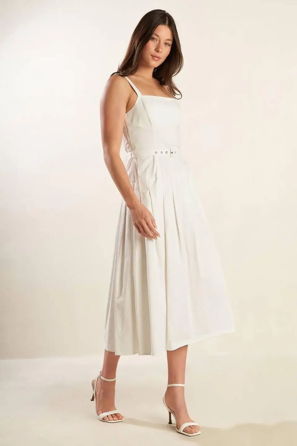 SHAY LANTANA WOVEN MIDI DRESS - Flying Tomato - Flyclothing LLC