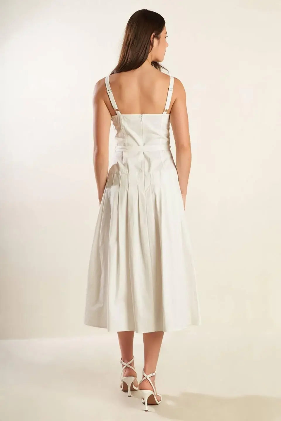 SHAY LANTANA WOVEN MIDI DRESS - Flying Tomato - Flyclothing LLC