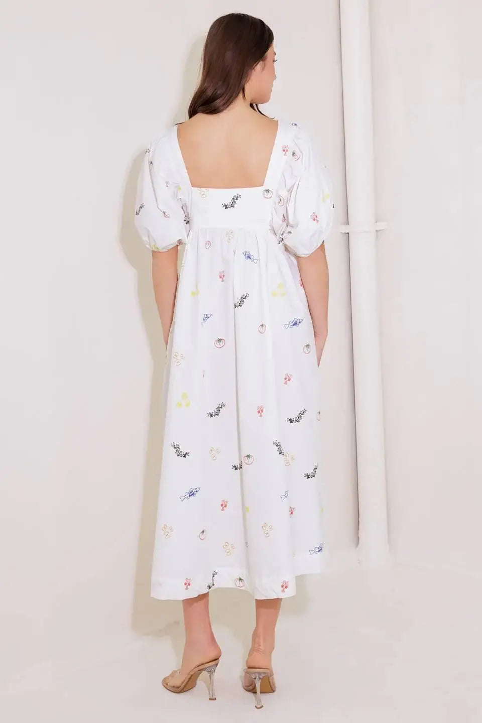 THE WORLD IS YOURS WOVEN MIDI DRESS - Flying Tomato - Flyclothing LLC