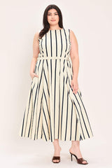 SAIL AWAY WOVEN MIDI DRESS - Flying Tomato - Flyclothing LLC