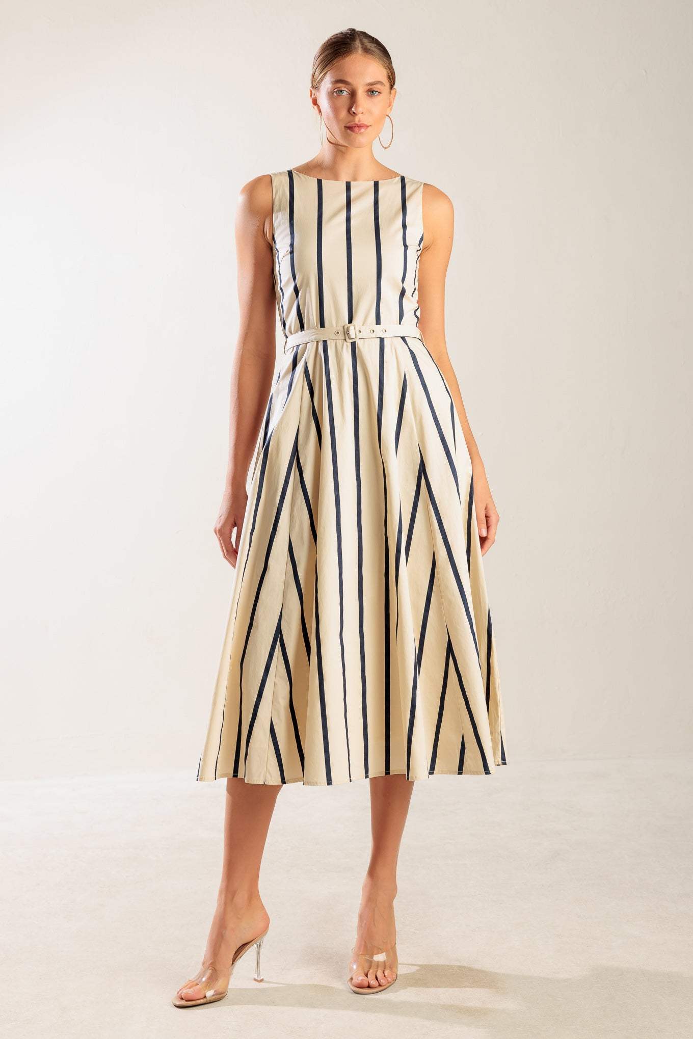SAIL AWAY WOVEN MIDI DRESS - Flying Tomato - Flyclothing LLC