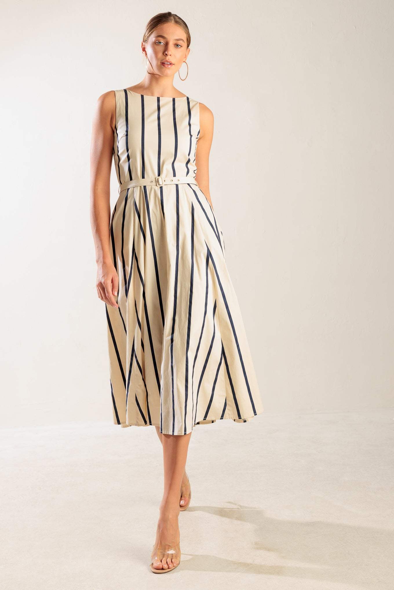 SAIL AWAY WOVEN MIDI DRESS - Flying Tomato - Flyclothing LLC
