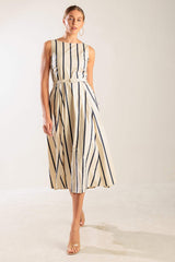 SAIL AWAY WOVEN MIDI DRESS - Flying Tomato - Flyclothing LLC