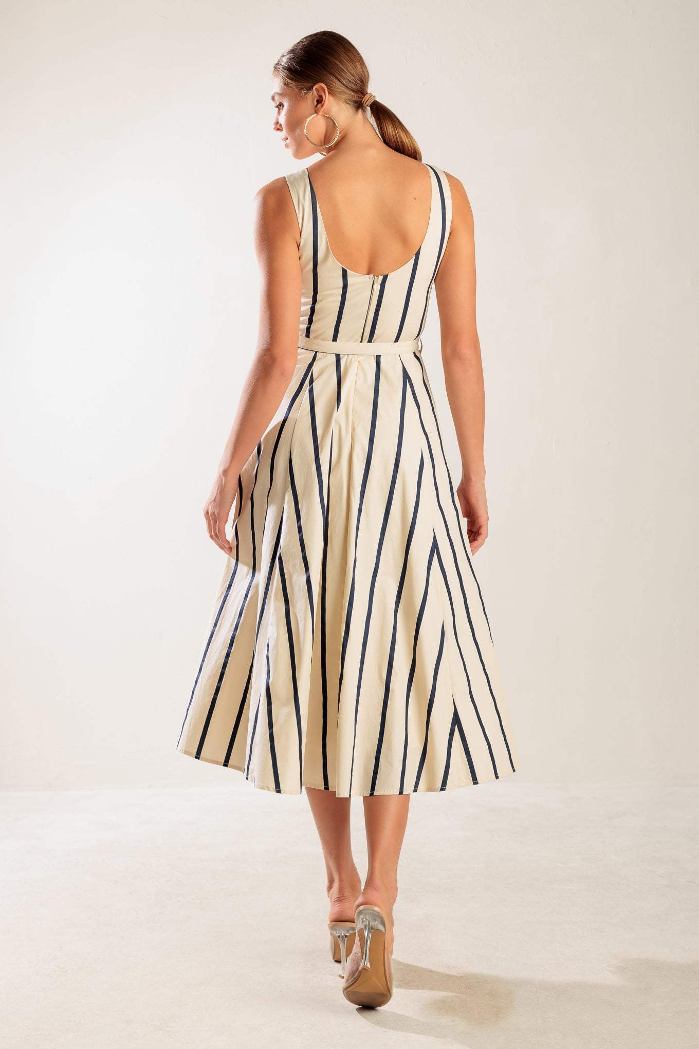 SAIL AWAY WOVEN MIDI DRESS - Flying Tomato - Flyclothing LLC