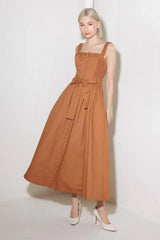 SOAK IN THE SUNSET WOVEN MIDI DRESS - Flying Tomato - Flyclothing LLC