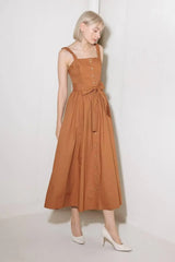 SOAK IN THE SUNSET WOVEN MIDI DRESS - Flying Tomato - Flyclothing LLC
