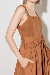 SOAK IN THE SUNSET WOVEN MIDI DRESS - Flying Tomato - Flyclothing LLC