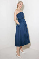 ENDLESSLY CHARMING WOVEN MIDI DRESS - Flying Tomato - Flyclothing LLC