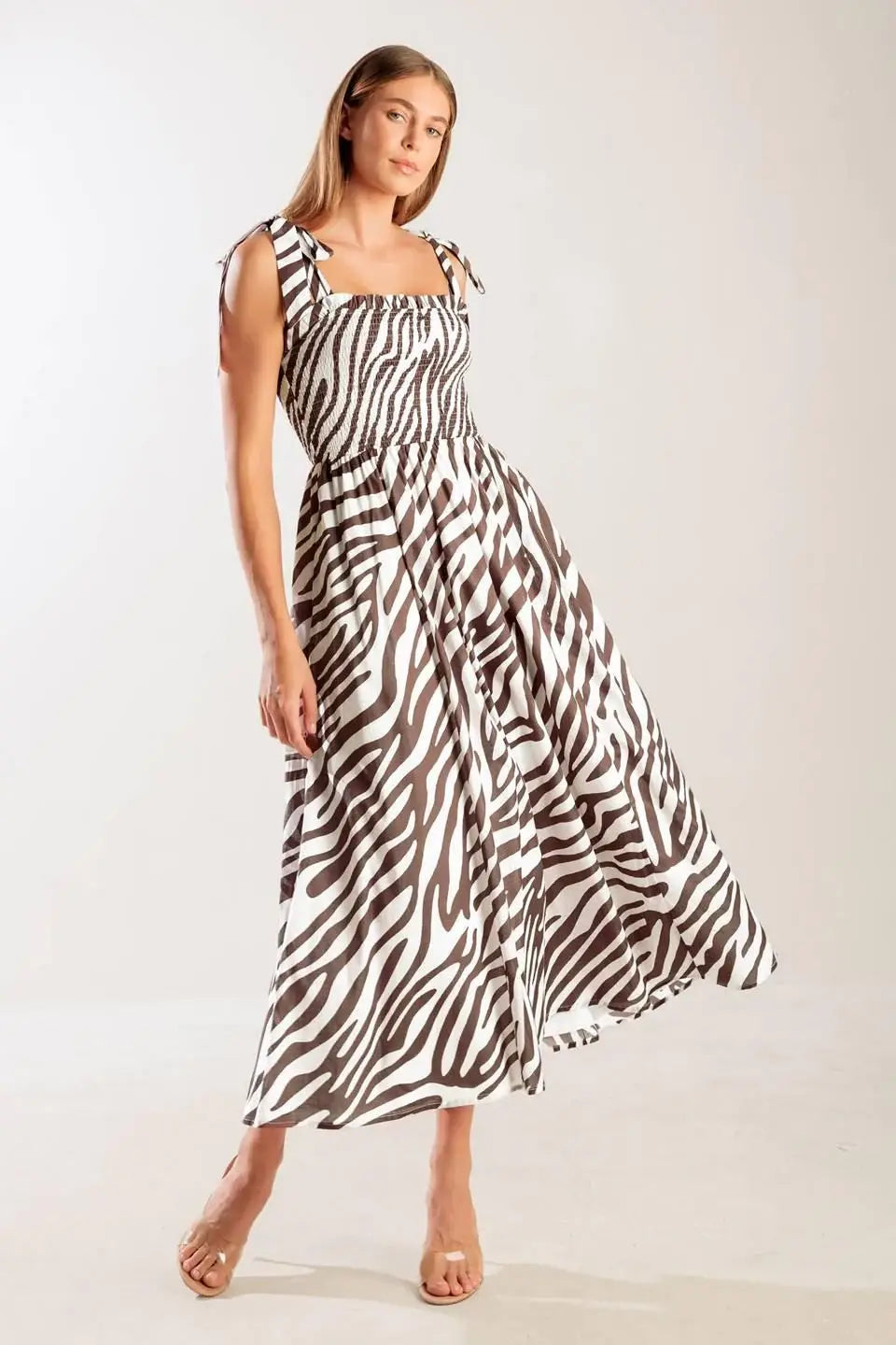 DANCING WITH THE WOVEN MIDI DRESS - Flying Tomato - Flyclothing LLC