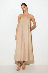 DAISY LANE WOVEN MIDI TENT DRESS - Flying Tomato - Flyclothing LLC